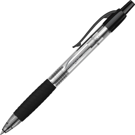 Integra Gel Pen, 0.7mm Point, Retractable, 12/DZ, Black PK ITA36201